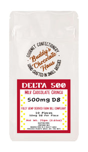 Milk Chocolate Crunch Bar - 500mg Delta 8 (D8)