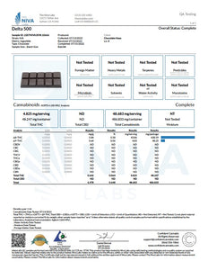 Dark Chocolate w/ Almonds Bar - 500mg Delta 8 (D8)