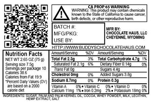 Milk Chocolate Bar - 100mg Delta 9 THC and 100mg CBD