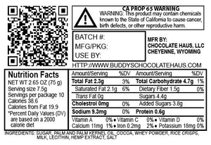 Milk Chocolate Crunch Bar - 500mg Delta 8 (D8)